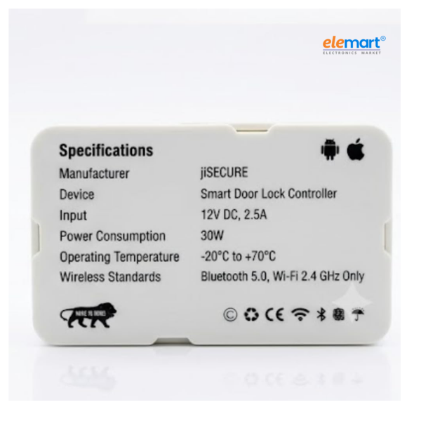 jiSECURE Smart Home WiFi Controller Module | NO/NC Relay Switch for Appliances | App Control