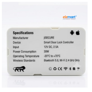 jiSECURE Smart Home WiFi Controller Module | NO/NC Relay Switch for Appliances | App Control