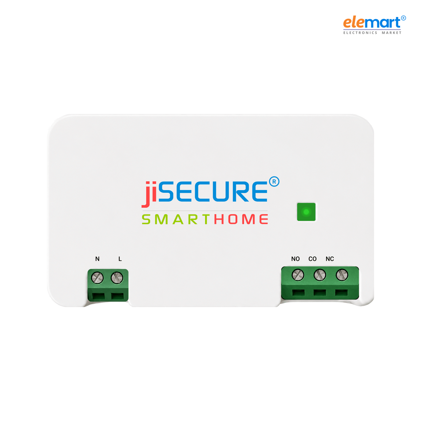 jiSECURE Smart Home WiFi Controller Module | NO/NC Relay Switch for Appliances | App Control