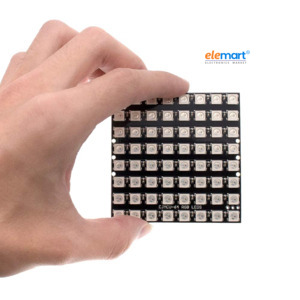 WS2812 64-Bit 8×8 RGB LED Matrix – Addressable RGB LED Driver Development Board
