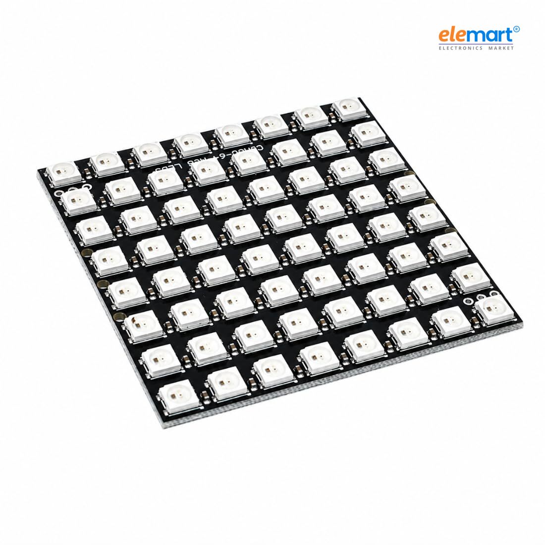 WS2812 64-Bit 8×8 RGB LED Matrix – Addressable RGB LED Driver Development Board