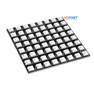 WS2812 64-Bit 8×8 RGB LED Matrix – Addressable RGB LED Driver Development Board