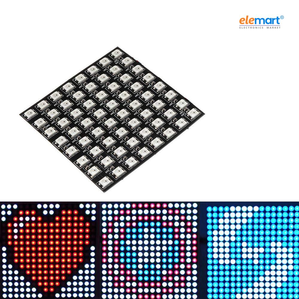 WS2812 64-Bit 8×8 RGB LED Matrix – Addressable RGB LED Driver Development Board