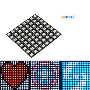 WS2812 64-Bit 8×8 RGB LED Matrix – Addressable RGB LED Driver Development Board