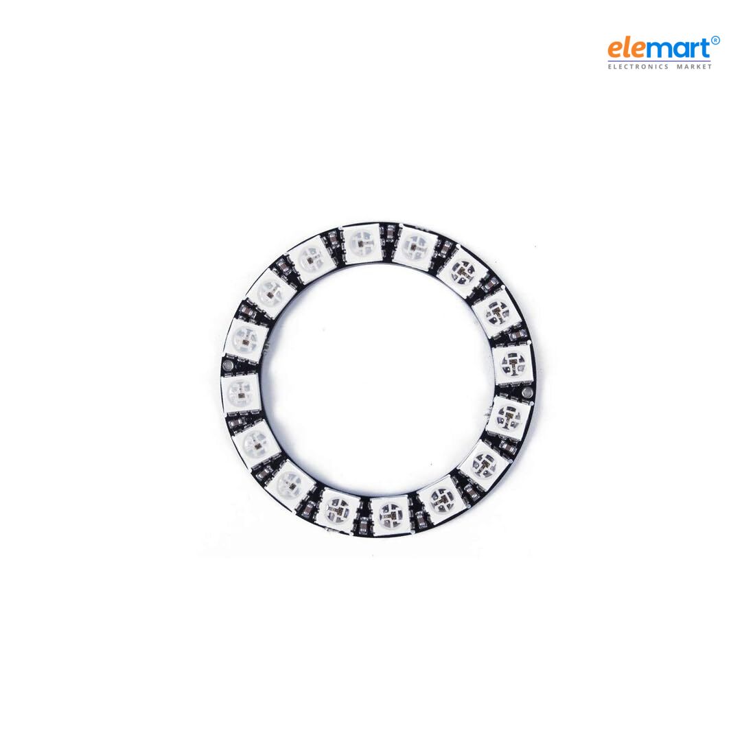 16-Bit WS2812B 5050 RGB LED Circular Full-Color Addressable Ring Light Development Board
