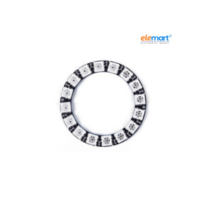 16-Bit WS2812B 5050 RGB LED Circular Full-Color Addressable Ring Light Development Board