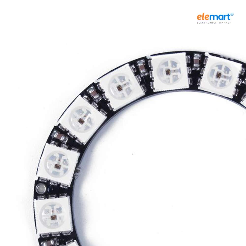 16-Bit WS2812B 5050 RGB LED Circular Full-Color Addressable Ring Light Development Board