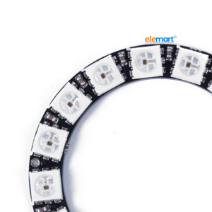 16-Bit WS2812B 5050 RGB LED Circular Full-Color Addressable Ring Light Development Board