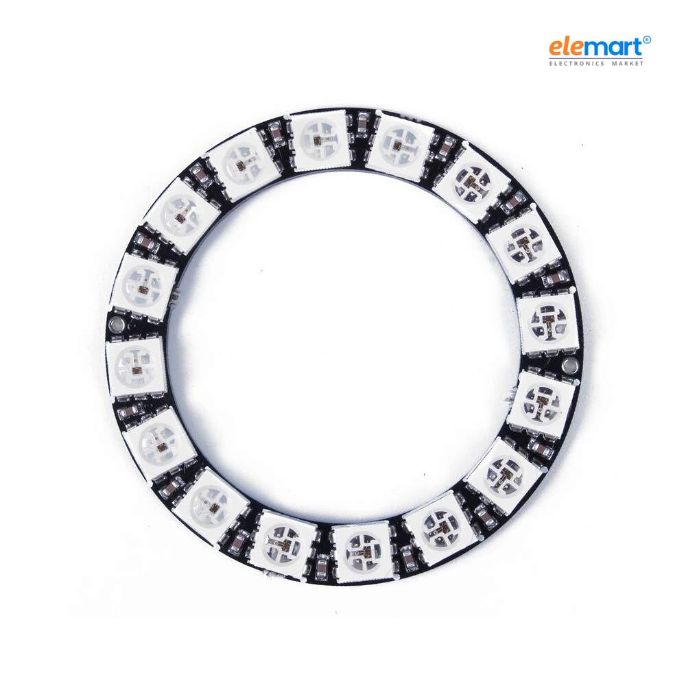 16-Bit WS2812B 5050 RGB LED Circular Full-Color Addressable Ring Light Development Board