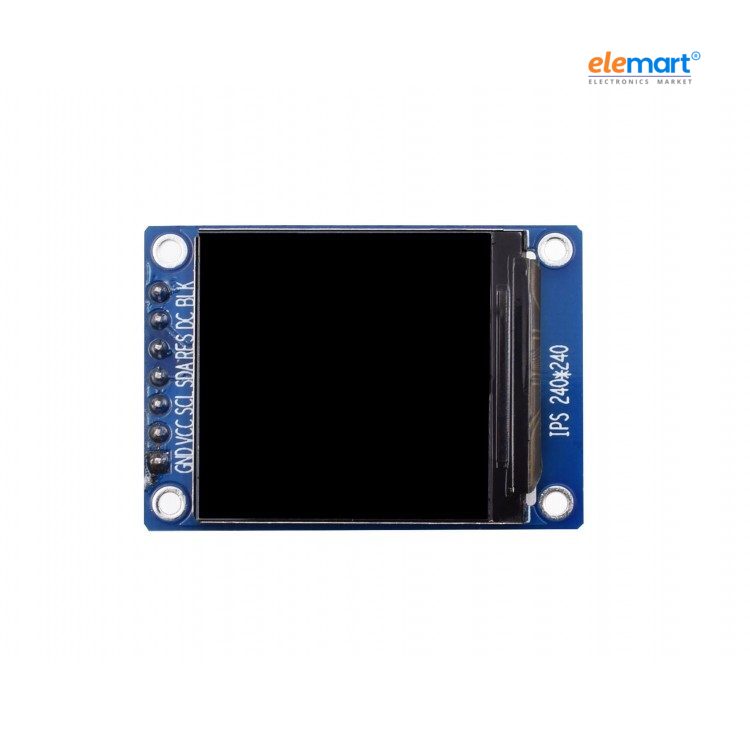 1.3 Inch TFT LCD Display Module, 240x240 Resolution, ST7789 Driver, SPI Interface, IPS Color Screen for Arduino, ESP32, Raspberry Pi & DIY Projects