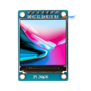 1.3 Inch TFT LCD Display Module, 240x240 Resolution, ST7789 Driver, SPI Interface, IPS Color Screen for Arduino, ESP32, Raspberry Pi & DIY Projects