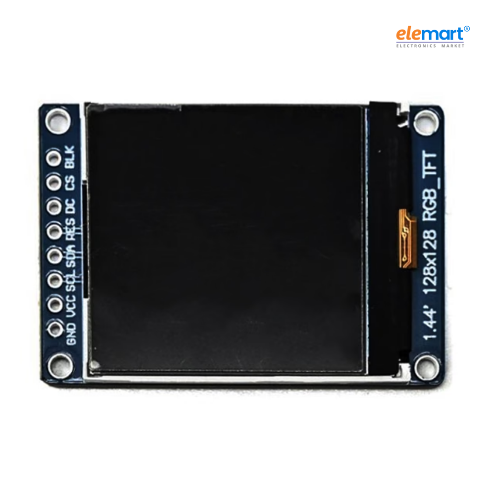 1.44 Inch TFT LCD Display Module, 128x128 Resolution, ST7735 Driver, SPI Serial Interface, Color Display Screen