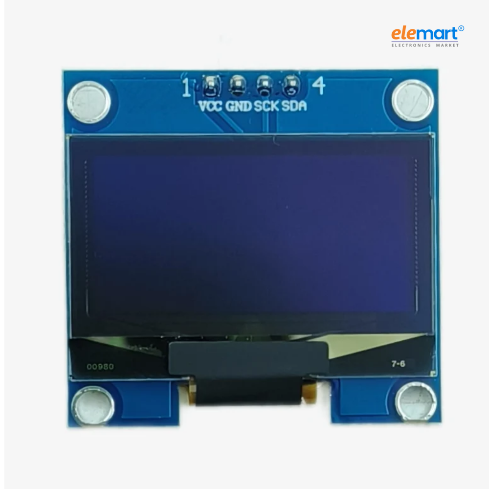 1.3 Inch OLED Display Module, 128x64 Resolution, I2C Interface, Monochrome OLED Screen, SSD1306 Driver for Arduino