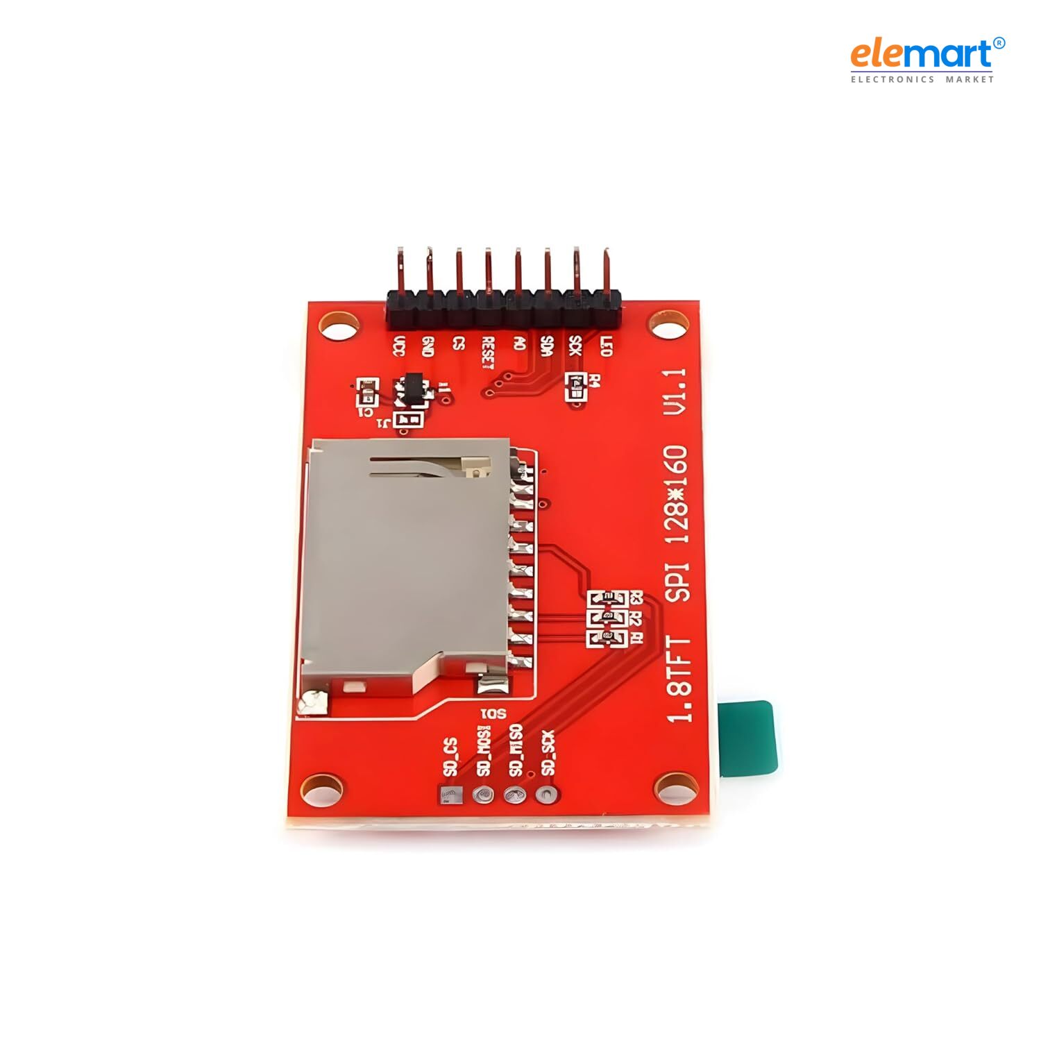 1.8 Inch TFT LCD Display Module, 128x160 Resolution, SPI Interface, 4 IO Pins, High-Resolution Color Screen for ESP32, Arduino Uno & DIY Electronics Projects