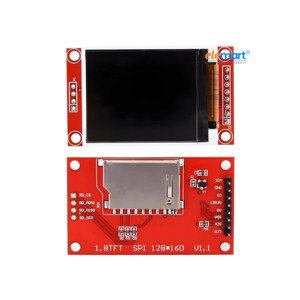 1.8 Inch TFT LCD Display Module, 128x160 Resolution, SPI Interface, 4 IO Pins, High-Resolution Color Screen for ESP32, Arduino Uno & DIY Electronics Projects