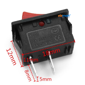 SPST Rocker Switch (Pack of 5)
