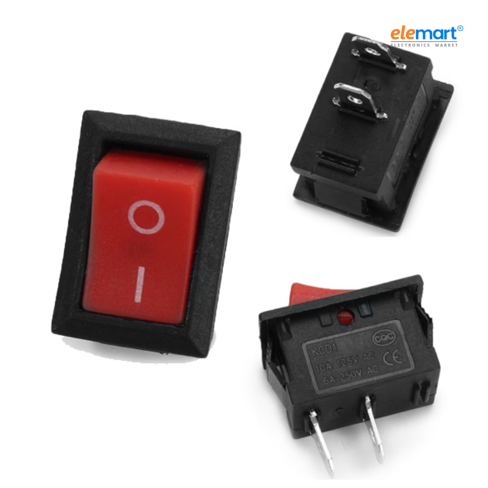 SPST Rocker Switch (Pack of 5)
