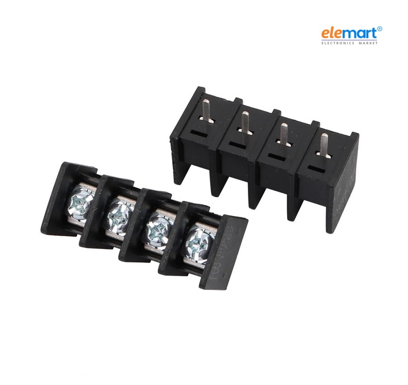 4 Pin Barrier Terminal Block Connector – 9.5 mm (Pack of 2)