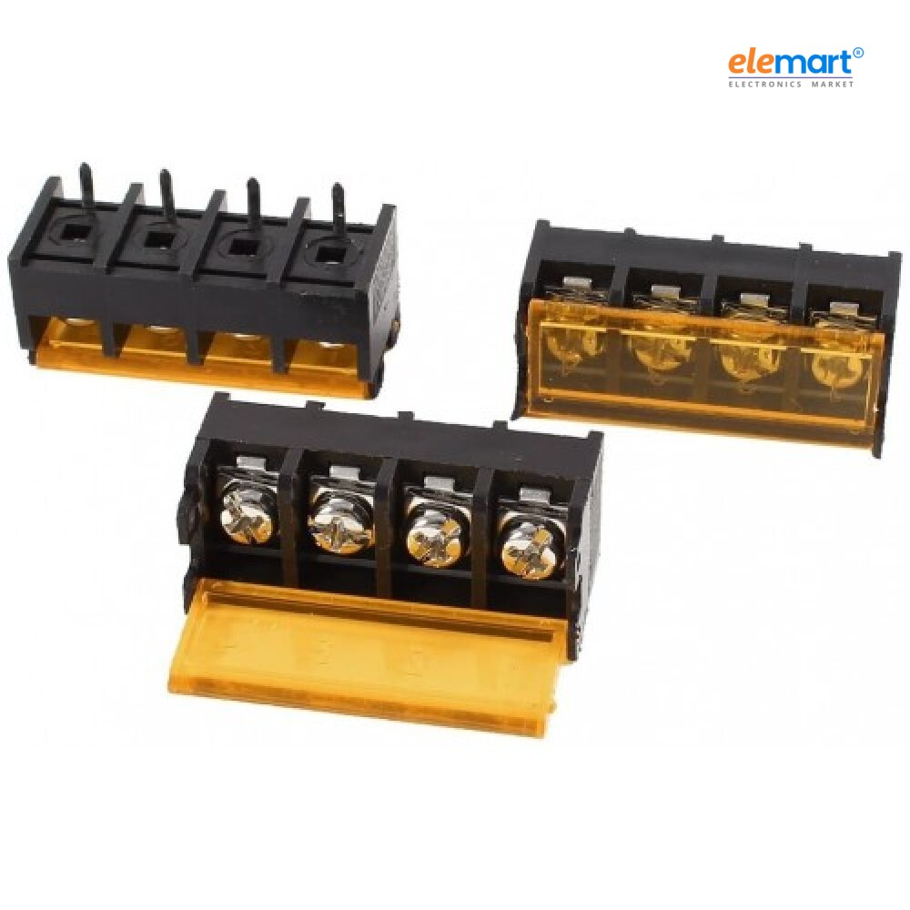 4 Pin Barrier Terminal Block Connector – 9.5 mm (Pack of 2)