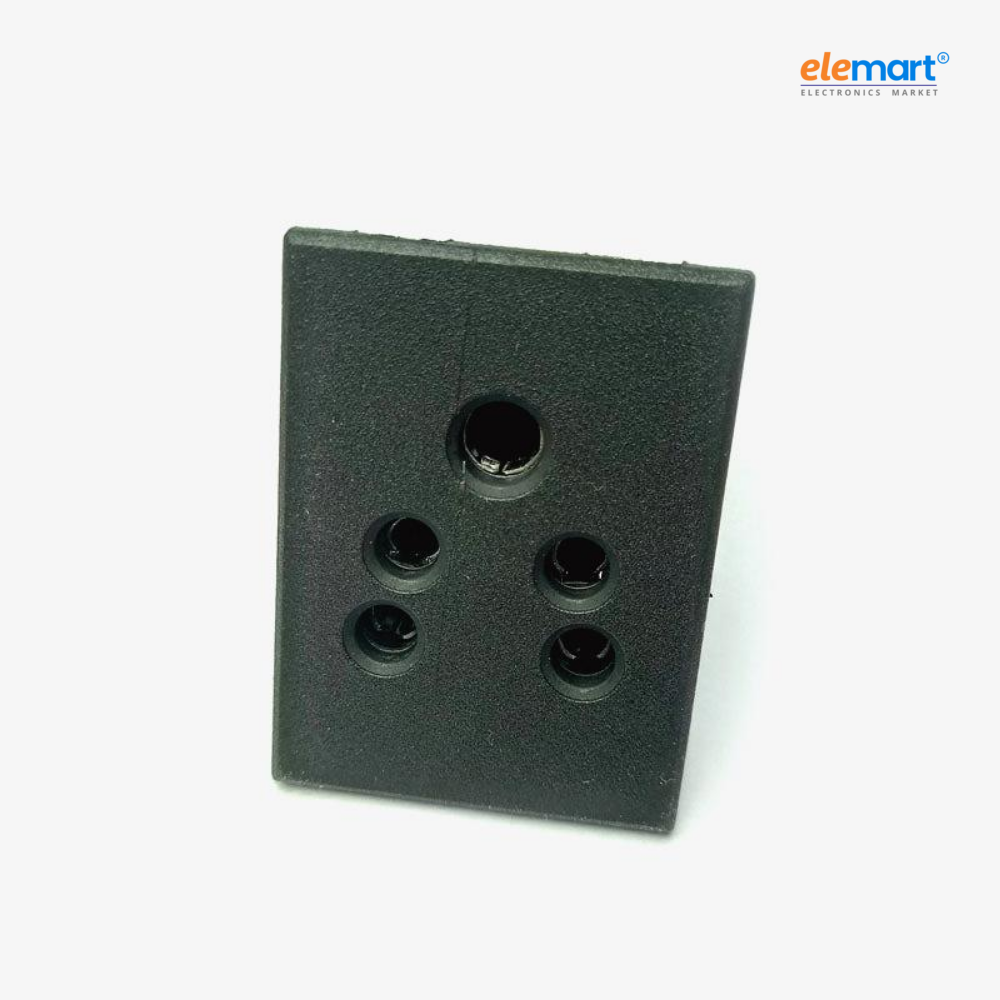 6A 5-Pin AC Power Socket (Pack of 2)
