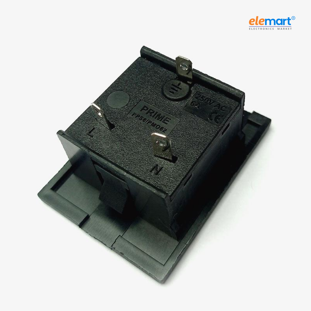6A 5-Pin AC Power Socket (Pack of 2)