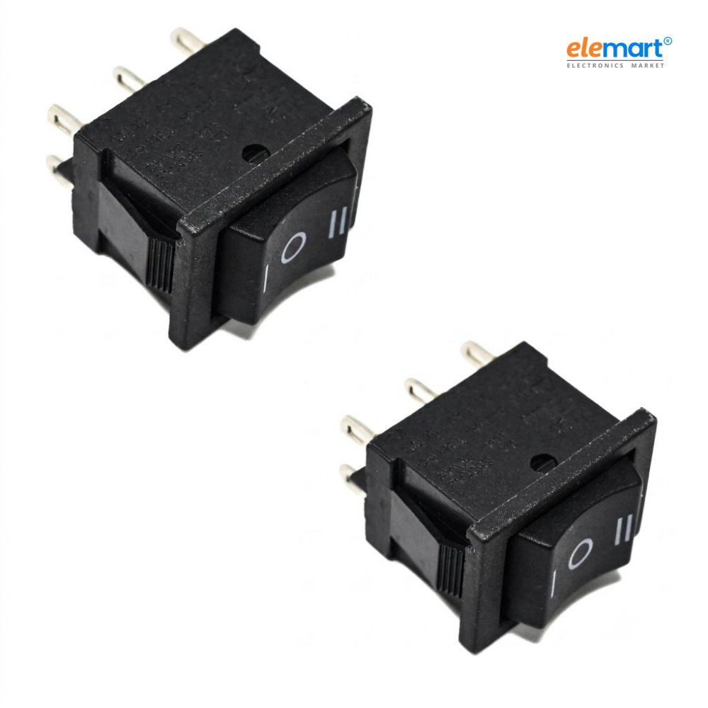 10A 250V DPDT ON-OFF-ON Rocker Switch