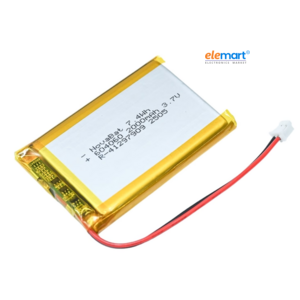 2000mAh 3.7V Micro LiPo Battery pack with PCB and 75mm Cable