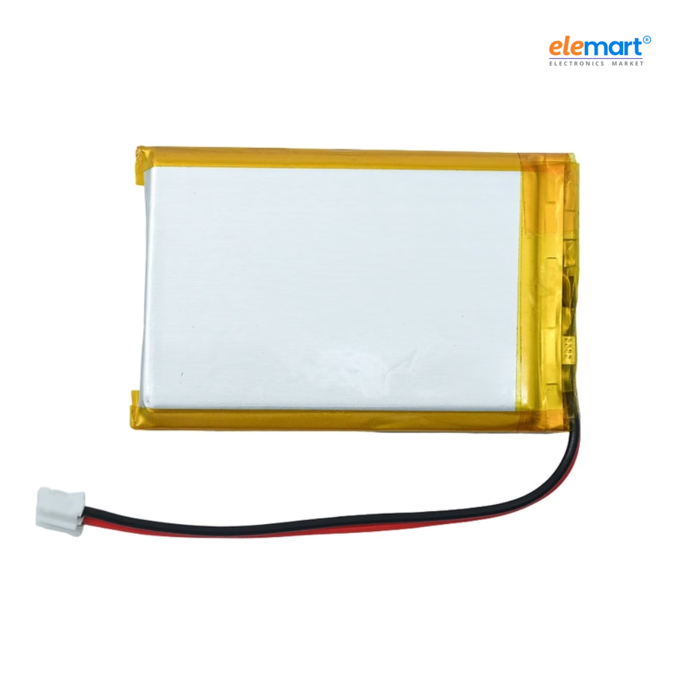 2000mAh 3.7V Micro LiPo Battery pack with PCB and 75mm Cable
