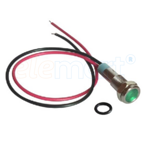 Green 8mm LED Metal...