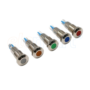 Red 8mm LED Metal In...
