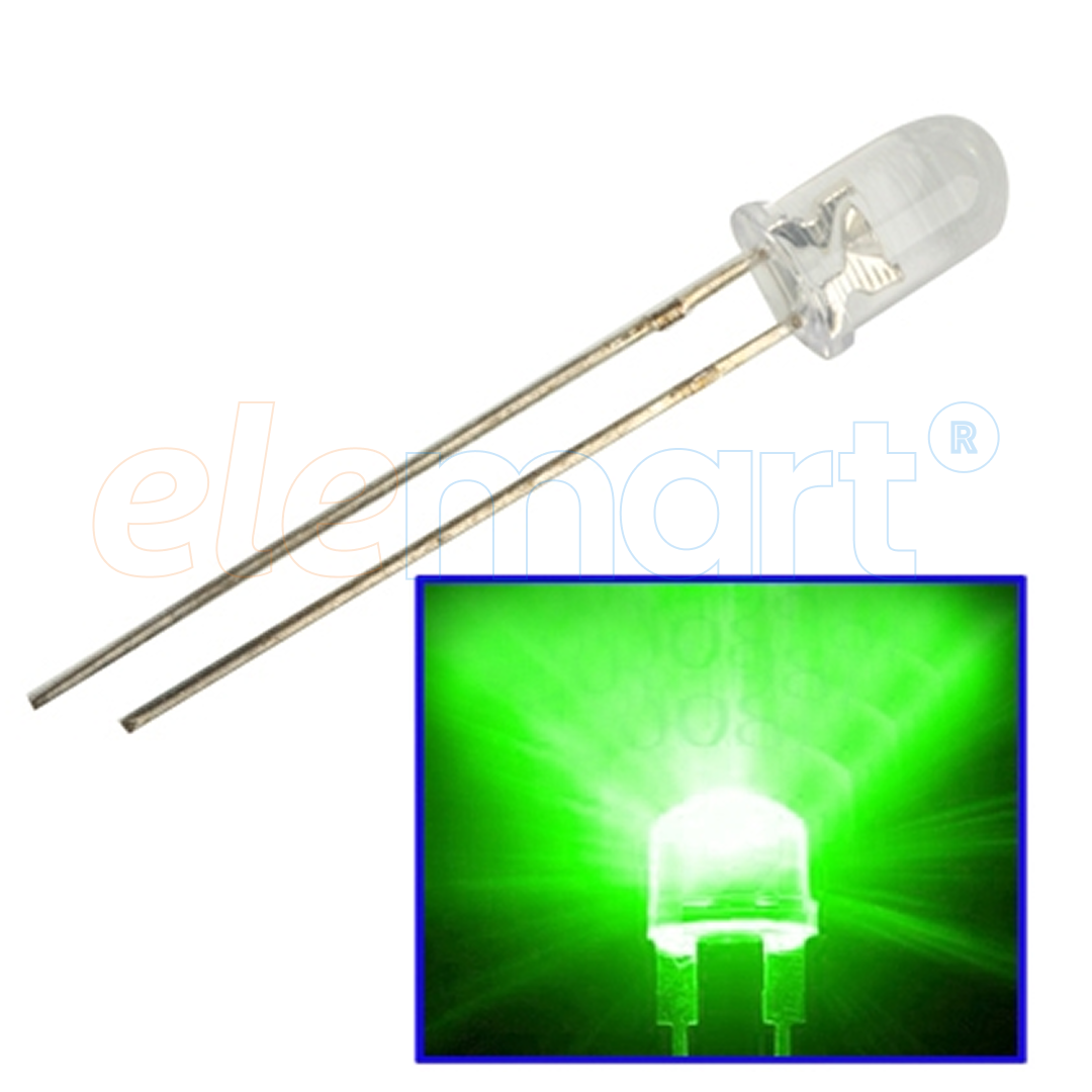 3mm Green DIP LED