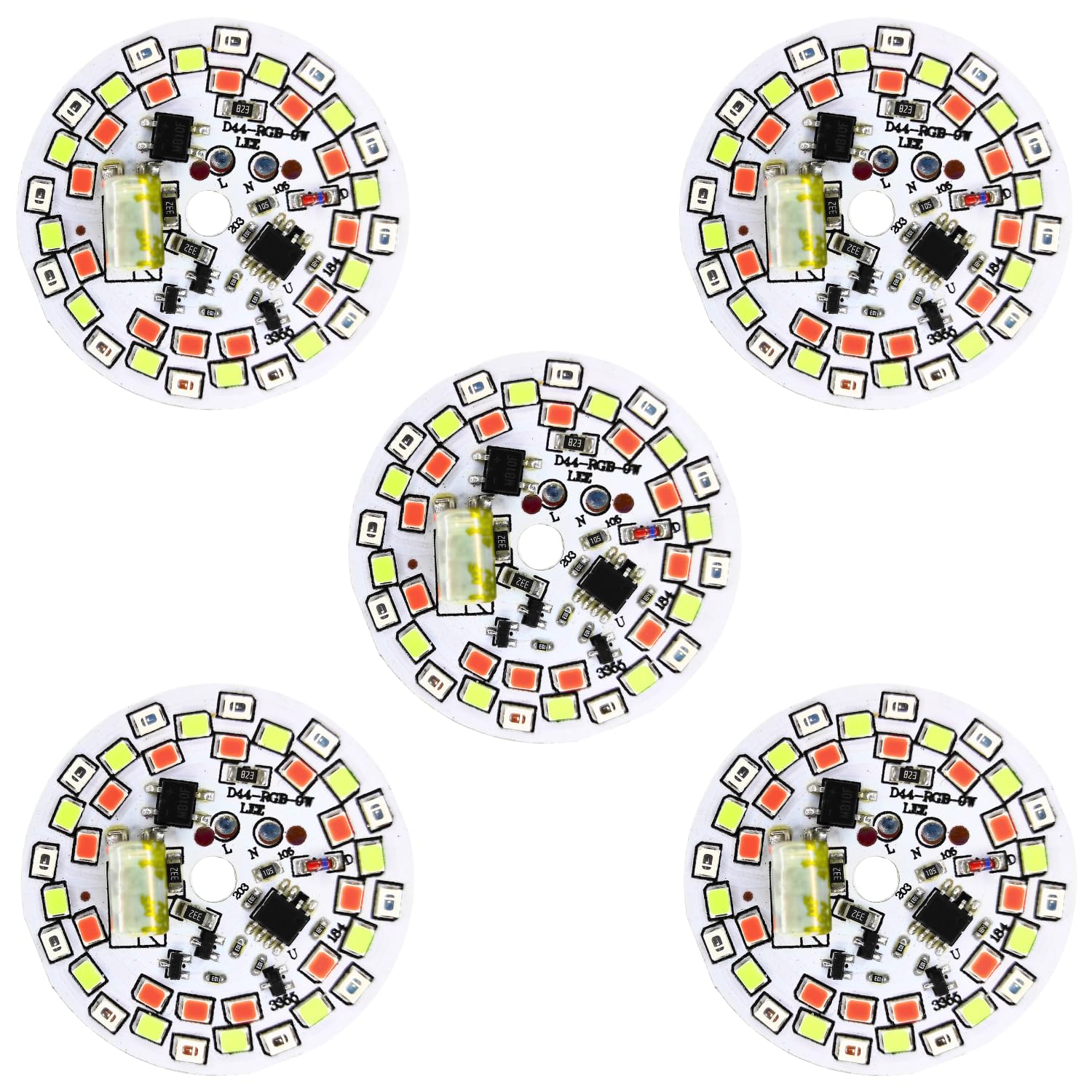 UNIVERSAL HU (5 Pack of 7 in 1 DOB Multicolor LED Light for Home Decor